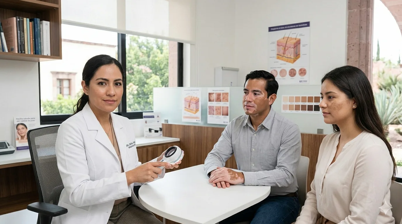 ¿Qué médico trata las manchas en la piel?